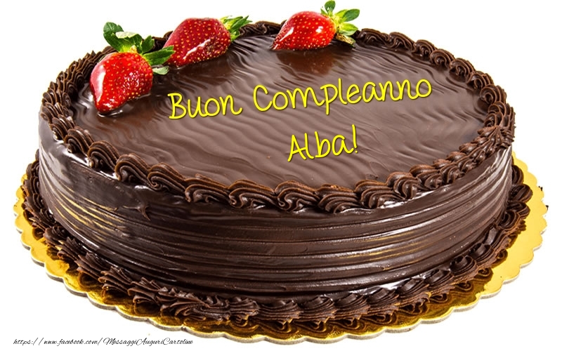 Cartoline di compleanno - Torta | Buon Compleanno Alba!