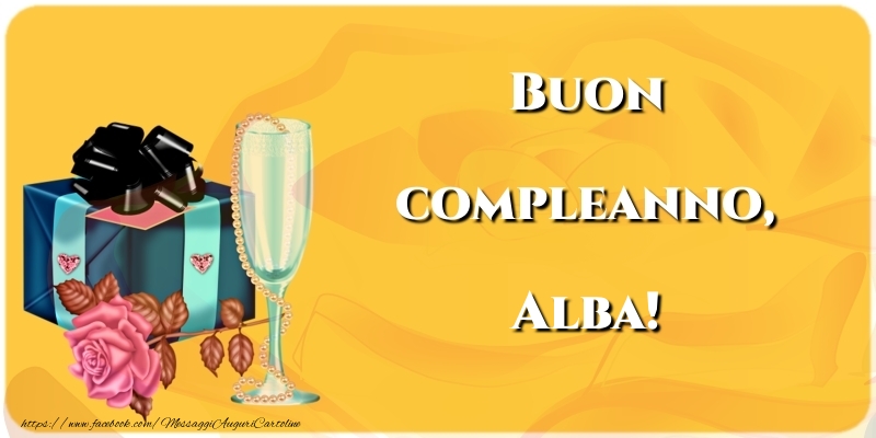 Cartoline di compleanno - Champagne & Fiori | Buon compleanno, Alba