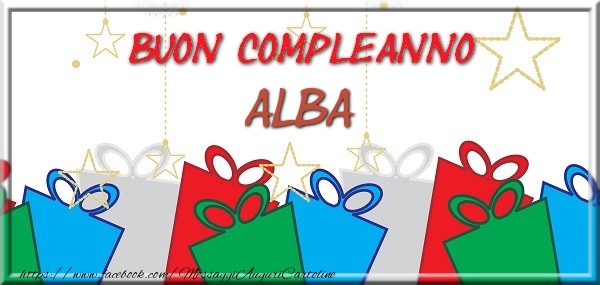 Cartoline di compleanno - Buon compleanno Alba