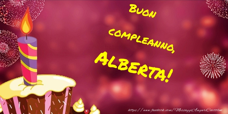 Cartoline di compleanno - Buon compleanno, Alberta