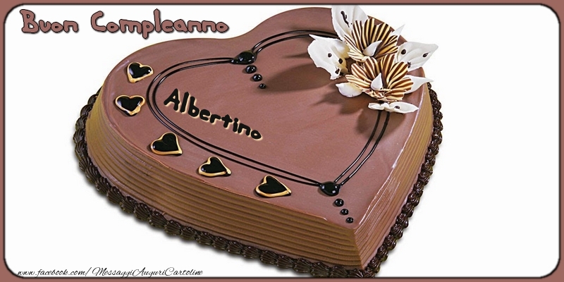 Cartoline di compleanno - Torta | Buon Compleanno, Albertino!