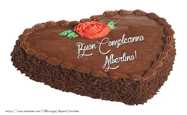  Cartoline di compleanno -  Torta Buon Compleanno Albertino!