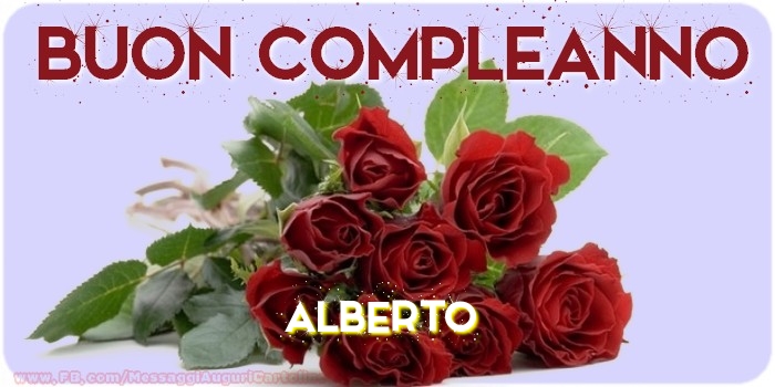 Cartoline di compleanno - Buon compleanno Alberto