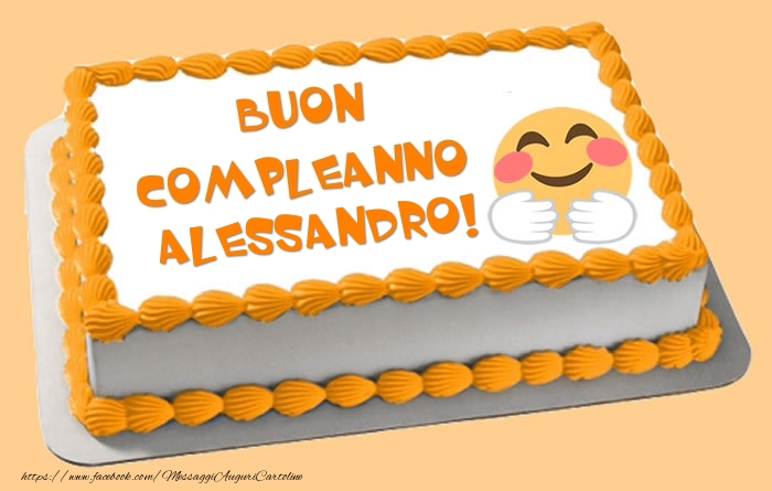 Cartoline di compleanno - Torta Buon Compleanno Alessandro!