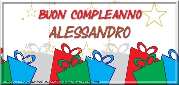 Cartoline di compleanno - Buon compleanno Alessandro