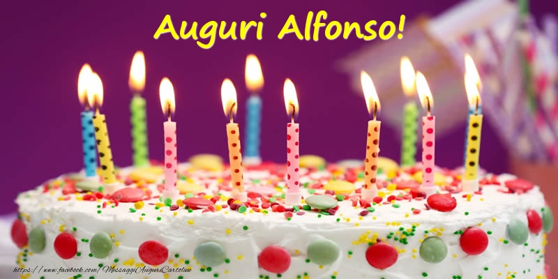 Cartoline di compleanno - Torta | Auguri Alfonso!