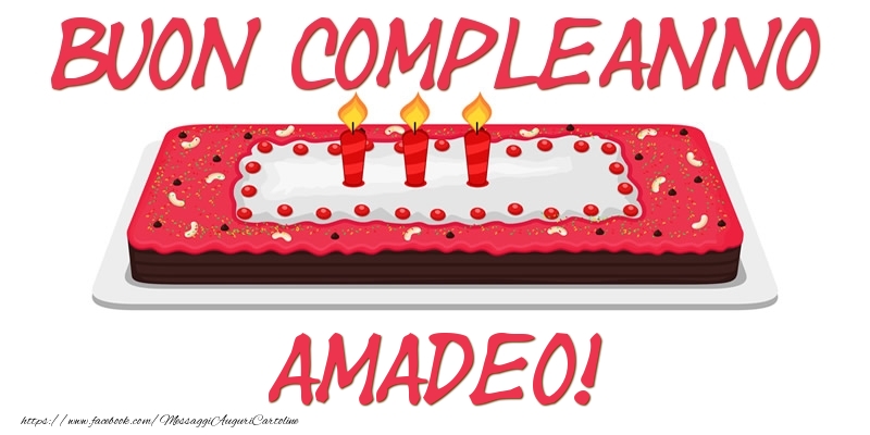 Cartoline di compleanno - Buon Compleanno Amadeo!