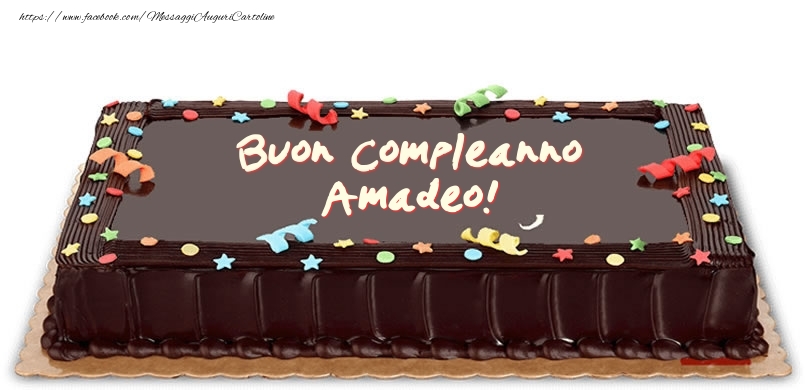 Cartoline di compleanno -  Torta di compleanno per Amadeo!