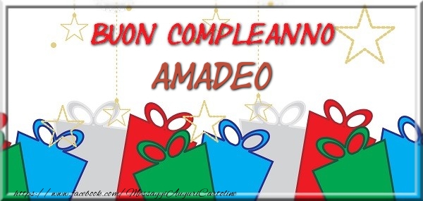 Cartoline di compleanno - Buon compleanno Amadeo