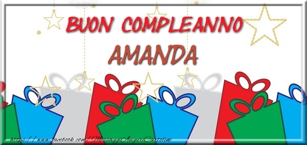  Cartoline di compleanno - Regalo | Buon compleanno Amanda