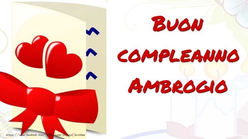 Cartoline di compleanno - Buon compleanno Ambrogio