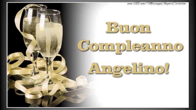 Cartoline di compleanno - Champagne | Buon Compleanno, Angelino