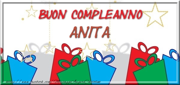 Cartoline di compleanno - Regalo | Buon compleanno Anita