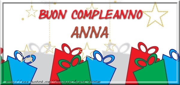 Cartoline di compleanno - Buon compleanno Anna