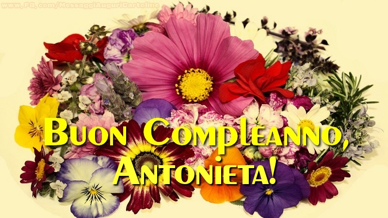 Cartoline di compleanno - Buon compleanno, Antonieta!