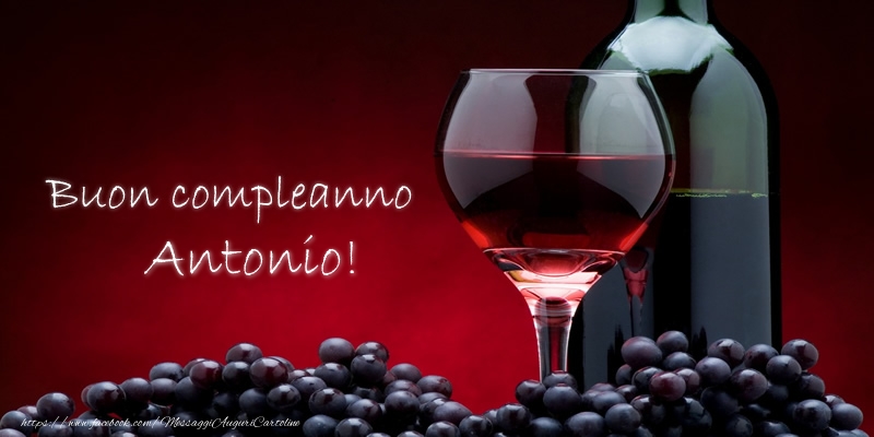 Cartoline di compleanno - Champagne | Buon compleanno Antonio!