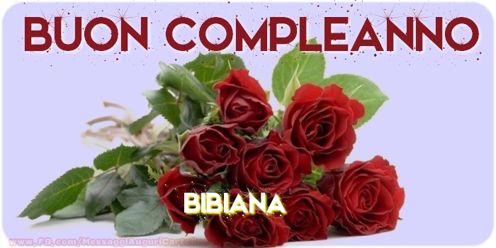Cartoline di compleanno - Buon compleanno Bibiana