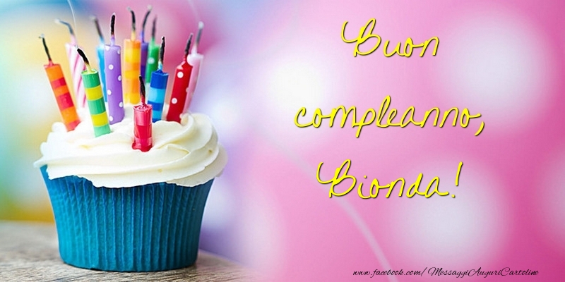 Cartoline di compleanno - Buon compleanno, Bionda