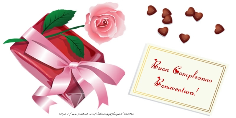 Cartoline di compleanno - Cuore & Fiori & Rose | Buon Compleanno Bonaventura!