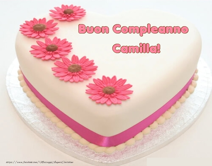 Cartoline di compleanno -  Buon Compleanno Camilla! - Torta