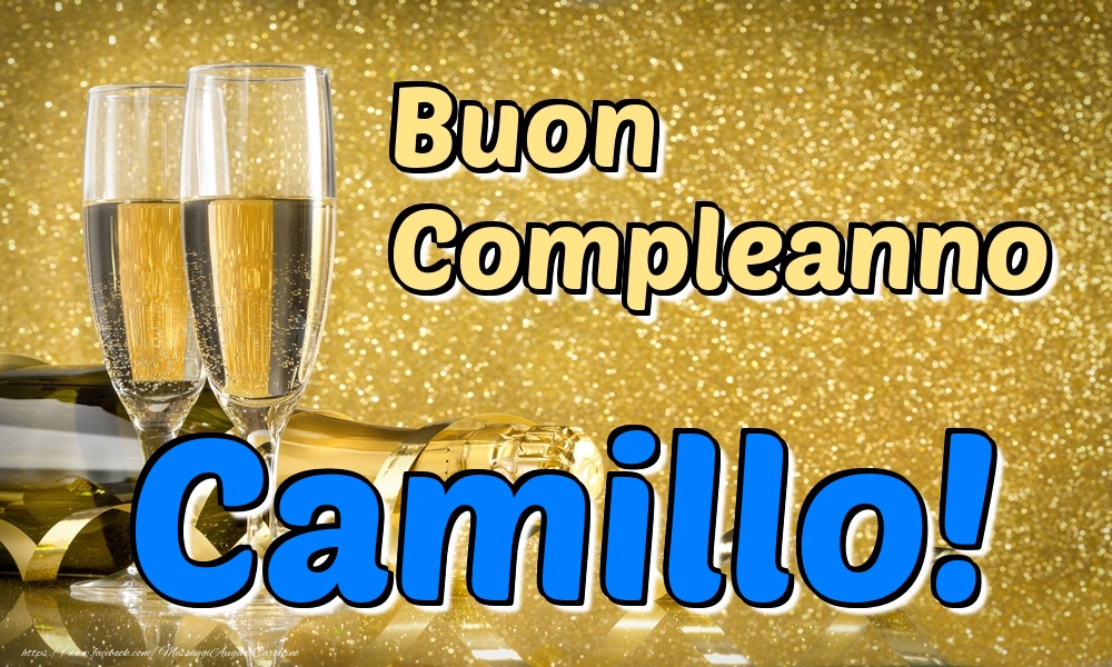 Cartoline di compleanno - Champagne | Buon Compleanno Camillo!