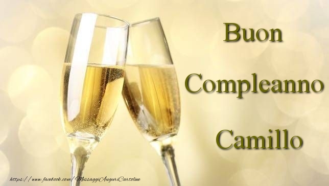 Cartoline di compleanno - Champagne | Buon Compleanno Camillo