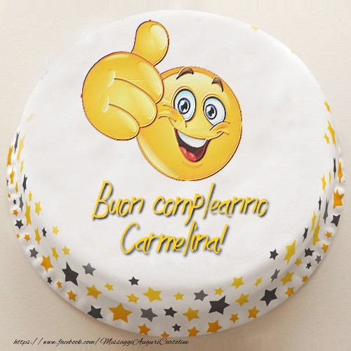 Cartoline di compleanno - Torta | Buon compleanno, Carmelina!