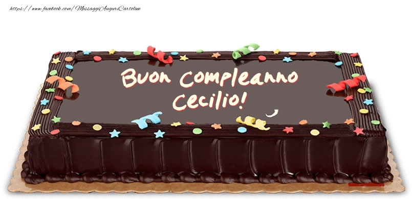 Cartoline di compleanno -  Torta di compleanno per Cecilio!