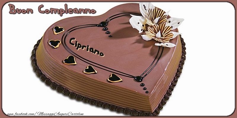 Cartoline di compleanno - Torta | Buon Compleanno, Cipriano!
