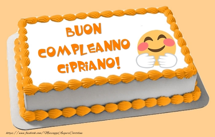 Cartoline di compleanno -  Torta Buon Compleanno Cipriano!