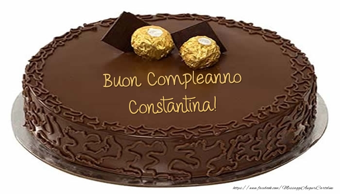 Cartoline di compleanno -  Torta - Buon Compleanno Constantina!