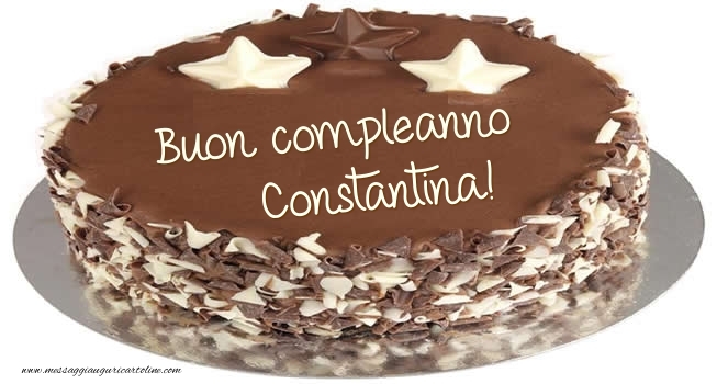 Cartoline di compleanno - Torta | Buon compleanno Constantina!