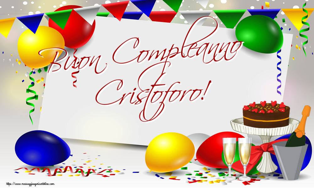  Cartoline di compleanno -  | Buon Compleanno Cristoforo!