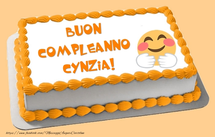 Cartoline di compleanno -  Torta Buon Compleanno Cynzia!