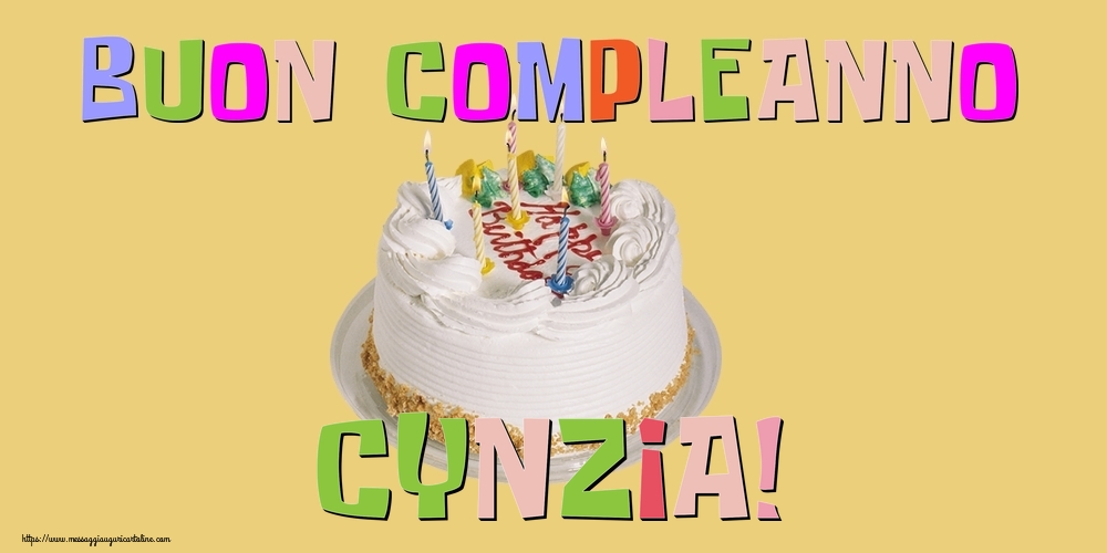  Cartoline di compleanno - Torta | Buon Compleanno Cynzia!