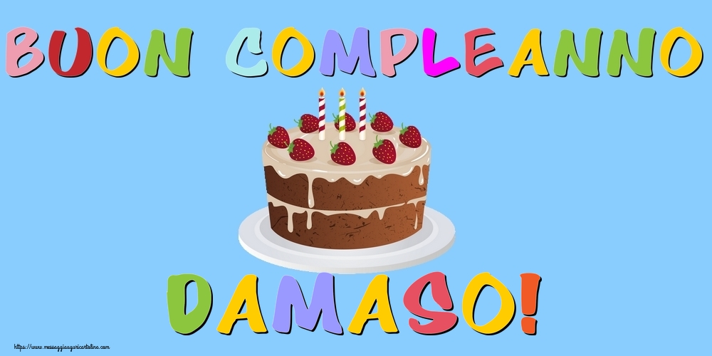 Cartoline di compleanno - Torta | Buon Compleanno Damaso!