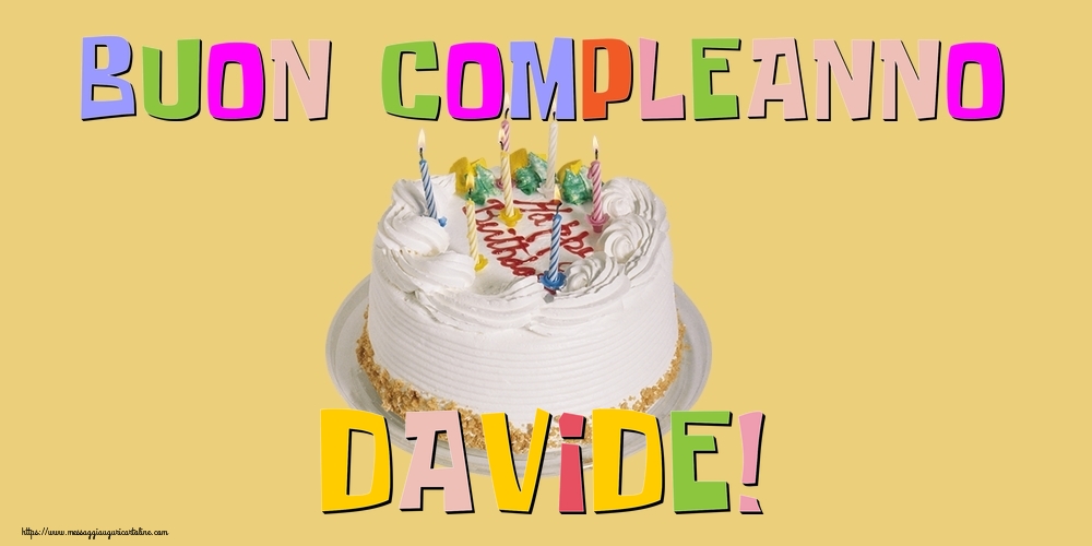 Cartoline di compleanno - Buon Compleanno Davide!