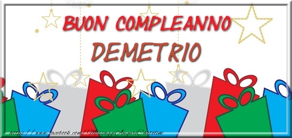 Cartoline di compleanno - Buon compleanno Demetrio