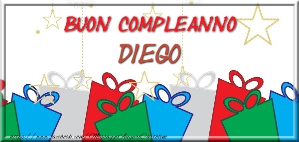 Cartoline di compleanno - Buon compleanno Diego