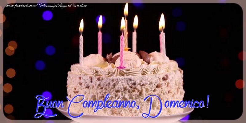 Cartoline di compleanno - Buon compleanno, Domenico