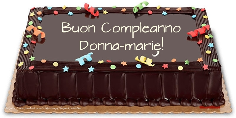 Cartoline di compleanno - Torta Buon Compleanno Donna-Marie!