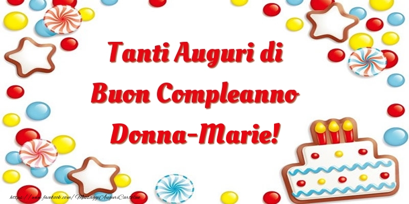  Cartoline di compleanno - Palloncini & Torta | Tanti Auguri di Buon Compleanno Donna-Marie!