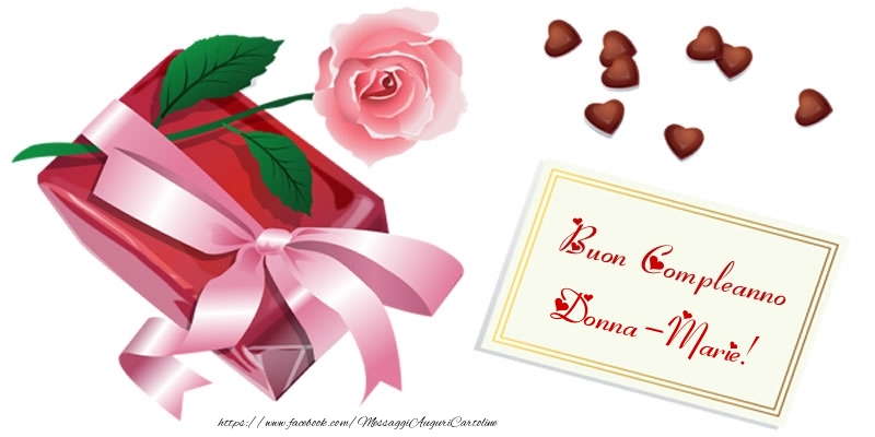 Cartoline di compleanno - Cuore & Fiori & Rose | Buon Compleanno Donna-Marie!