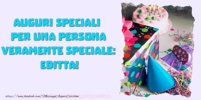Cartoline di compleanno - Regalo & Torta | Auguri speciali  per una persona veramente speciale, Editta