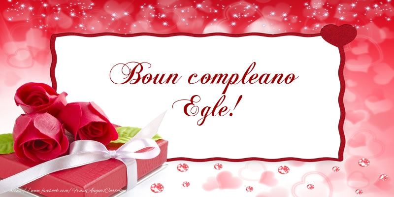 Cartoline di compleanno - Boun compleano Egle!
