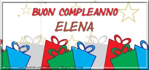 Cartoline di compleanno - Buon compleanno Elena