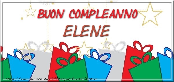 Cartoline di compleanno - Buon compleanno Elene