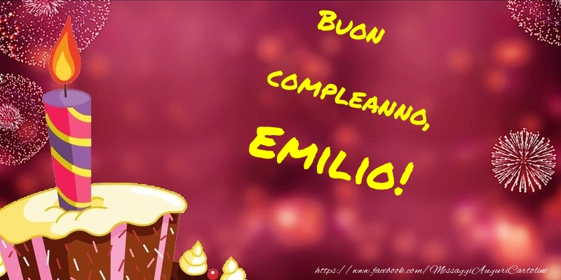 Cartoline di compleanno - Buon compleanno, Emilio