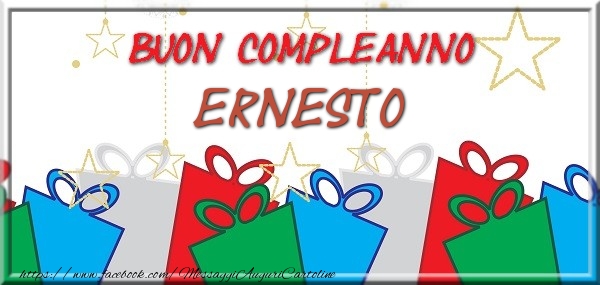 Cartoline di compleanno - Buon compleanno Ernesto