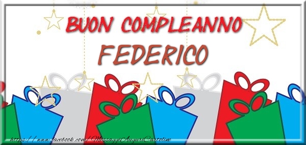  Cartoline di compleanno - Buon compleanno Federico